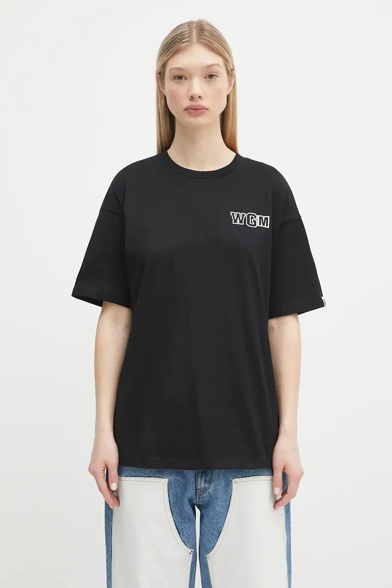 t-shirt in cotone Big Shark Oversized colore nero 1L30209009