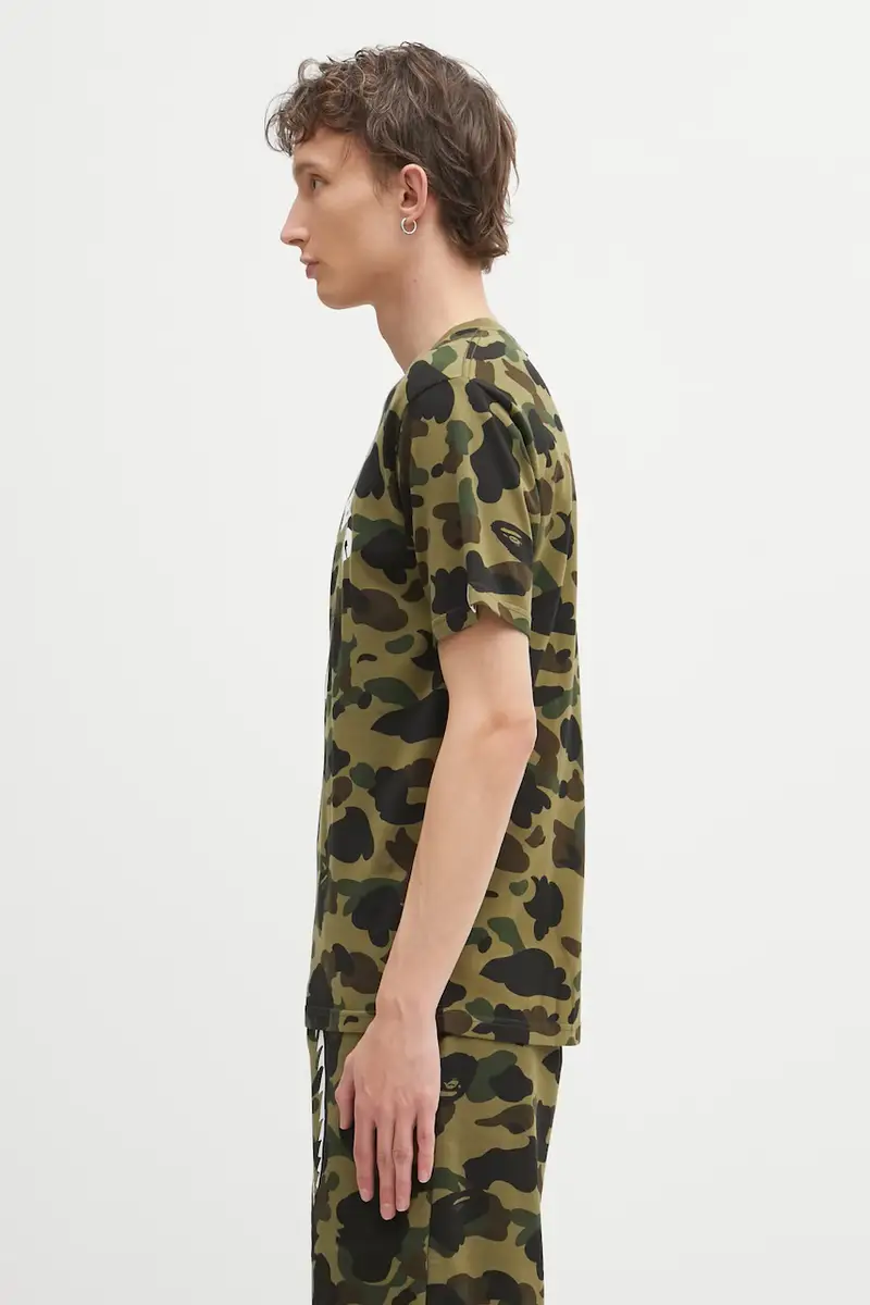 A Bathing Ape T-shirt Uomo Verde 3620636 miniatura 2