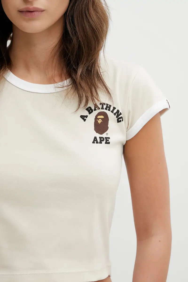A Bathing Ape T-shirt Beige 4118324 miniatura 4