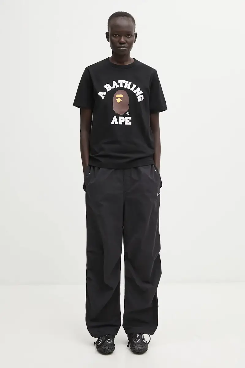 A Bathing Ape T-shirt Donna Nero 3528223 miniatura 5