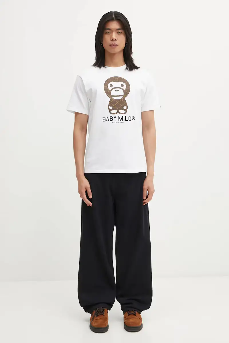 A Bathing Ape T-shirt Uomo Bianco 3570481 miniatura 5