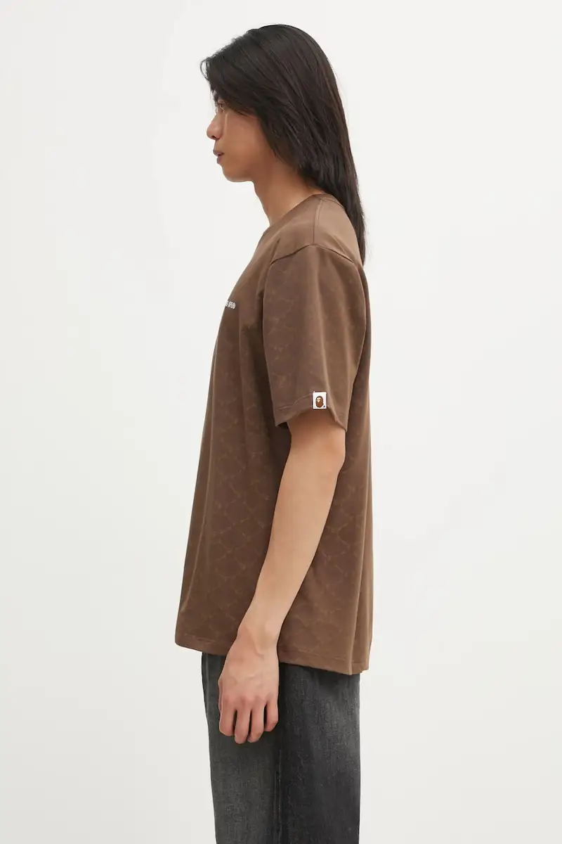 A Bathing Ape T-shirt Uomo Marrone 3570496 miniatura 2