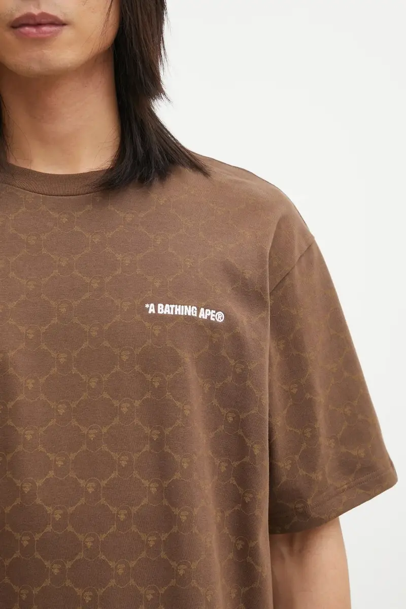 A Bathing Ape T-shirt Uomo Marrone 3570496 miniatura 4