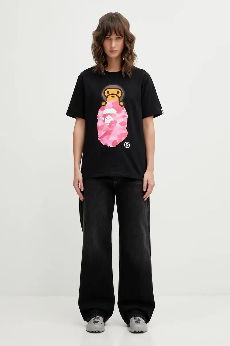 A Bathing Ape T-shirt Nero 4196280 miniatura 5