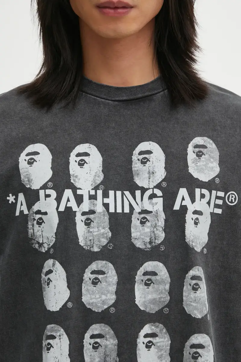 A Bathing Ape T-shirt Uomo Nero 3798625 miniatura 4