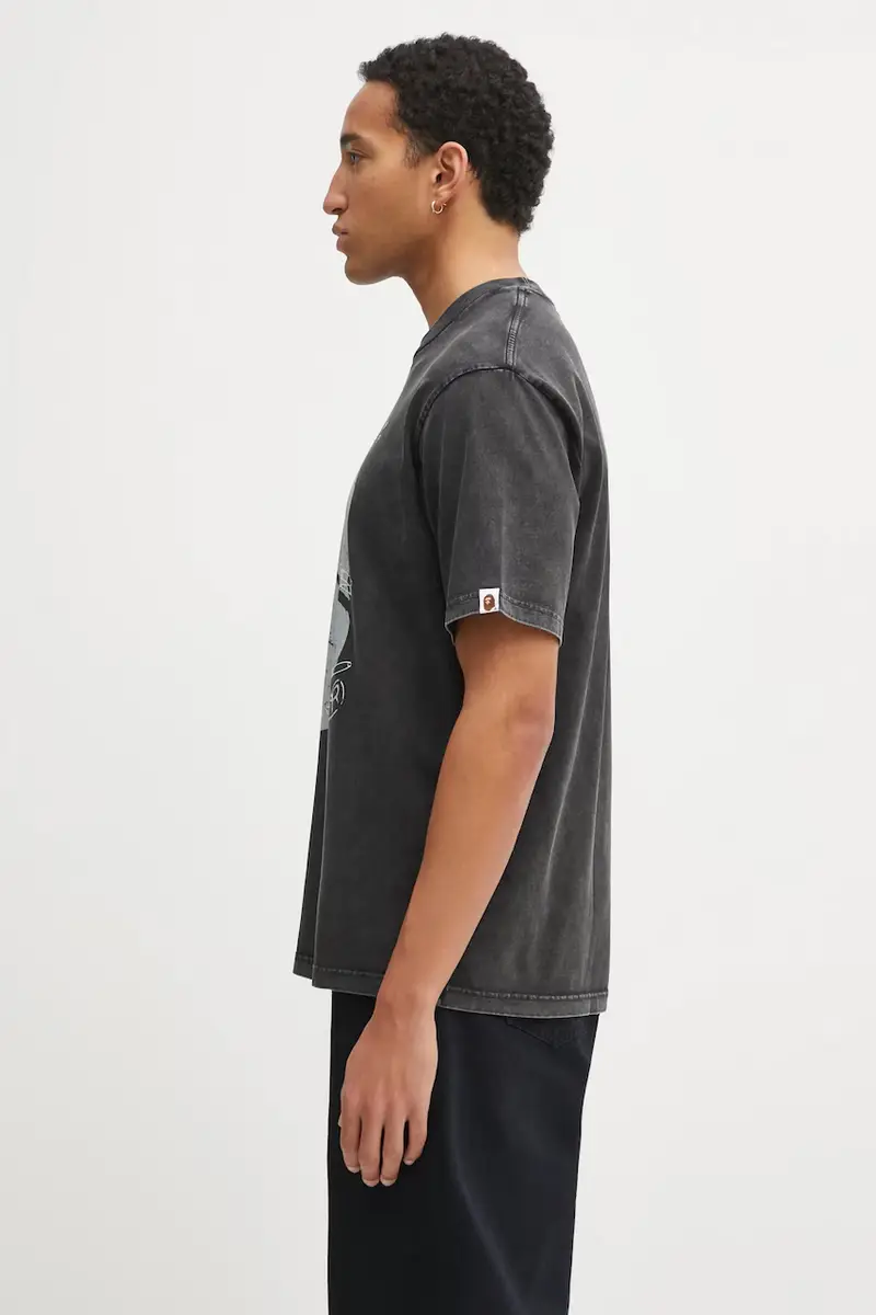 A Bathing Ape T-shirt Uomo Nero 3798654 miniatura 2