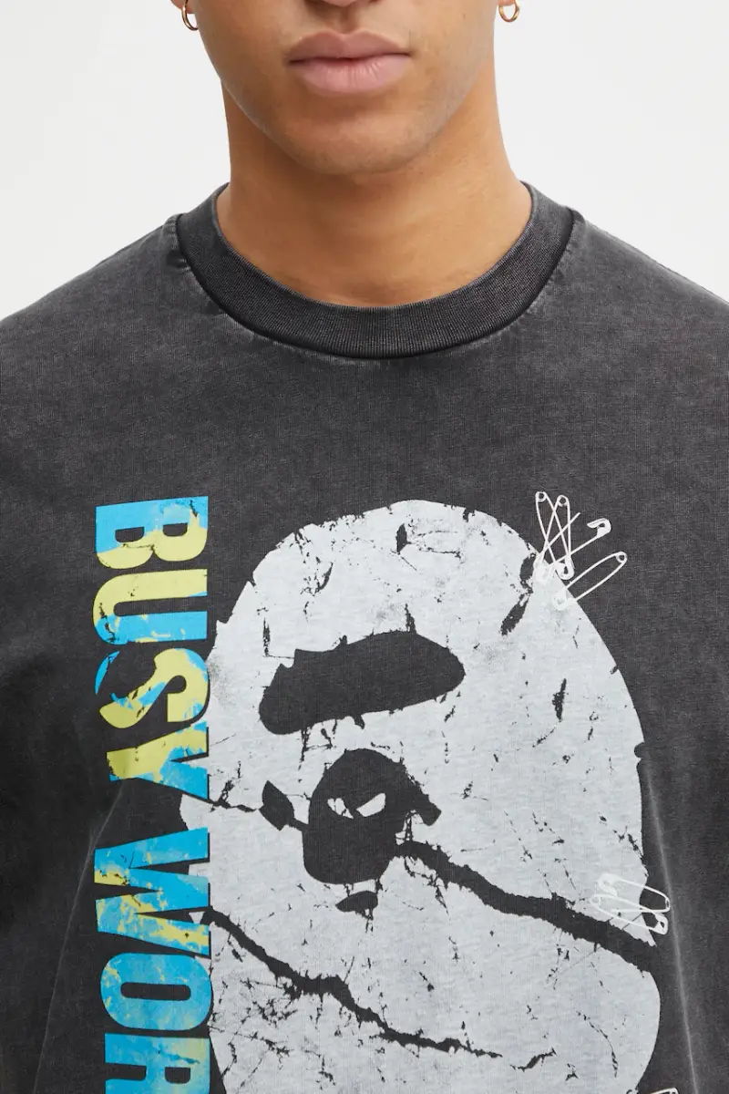 A Bathing Ape T-shirt Uomo Nero 3798654 miniatura 4