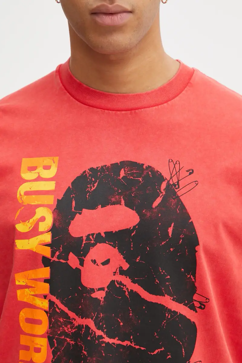 A Bathing Ape T-shirt Uomo Rosso 3798688 miniatura 4