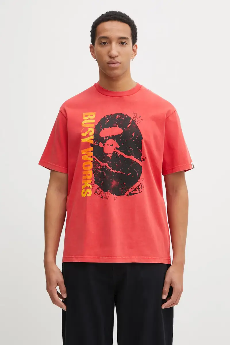 A Bathing Ape T-shirt Uomo Rosso 3798688