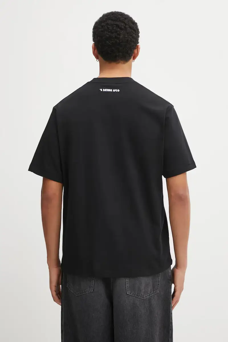 A Bathing Ape T-shirt Uomo Nero 3798615 miniatura 3