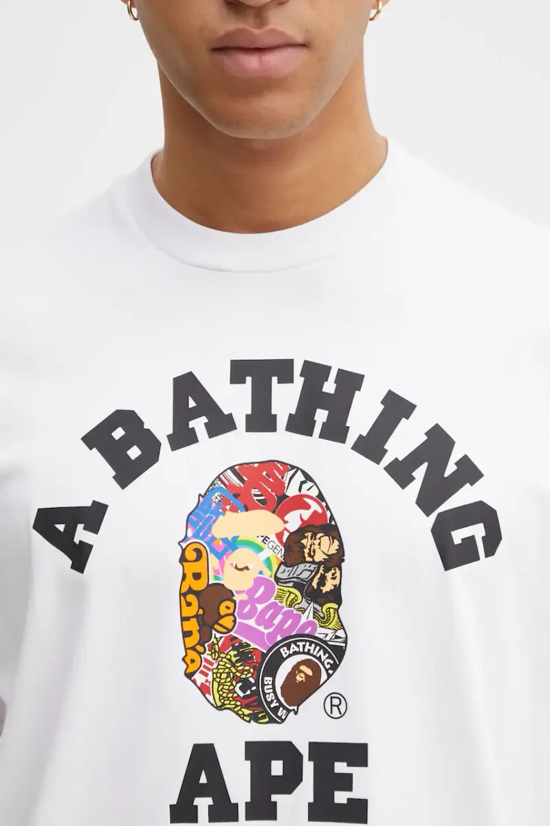 A Bathing Ape T-shirt Uomo Bianco 3798484 miniatura 4