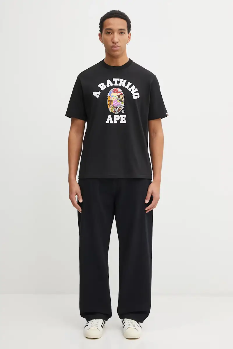A Bathing Ape T-shirt Uomo Nero 3798649 miniatura 5