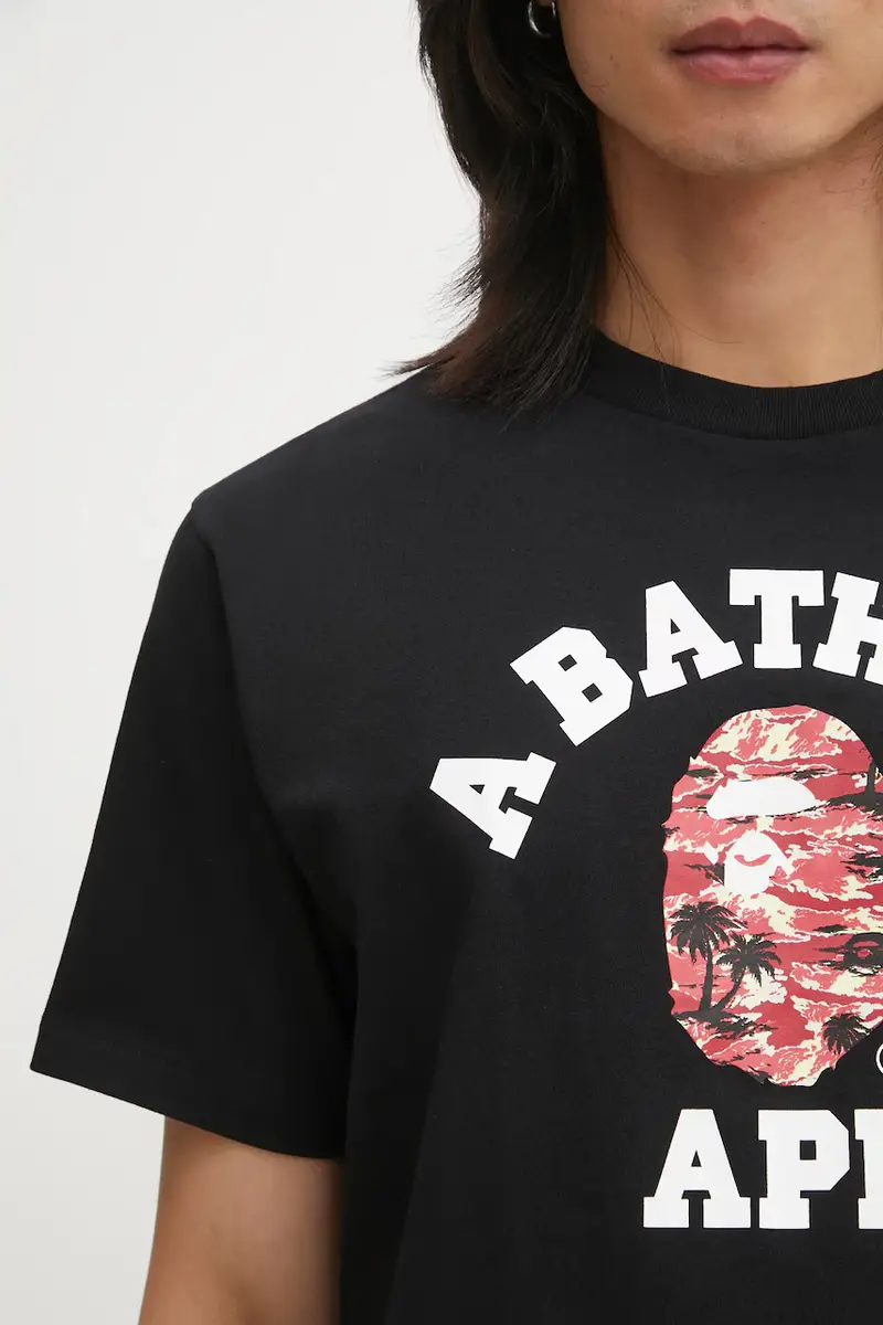 A Bathing Ape T-shirt Uomo Nero 3816994 miniatura 4