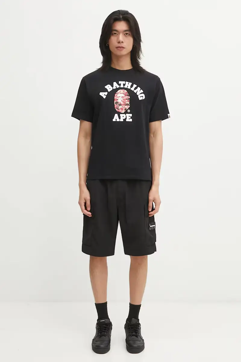 A Bathing Ape T-shirt Uomo Nero 3816994 miniatura 5