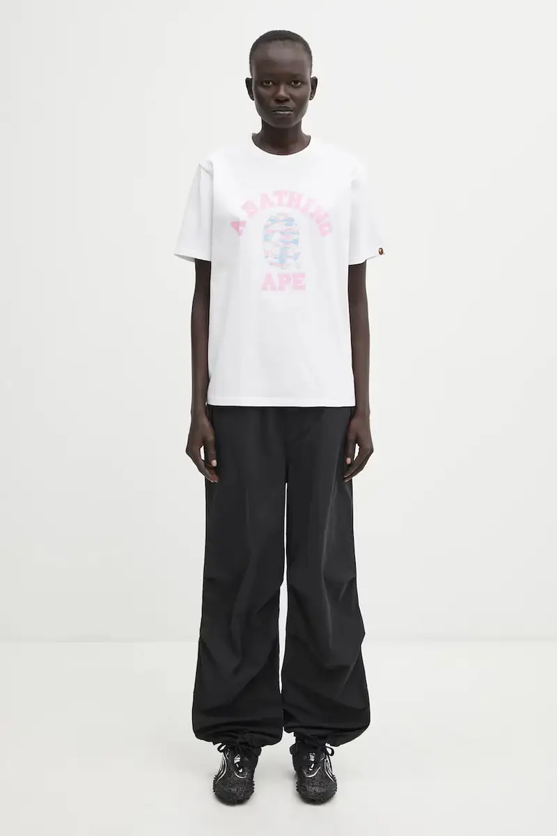 A Bathing Ape T-shirt Donna Bianco 3527835 miniatura 5