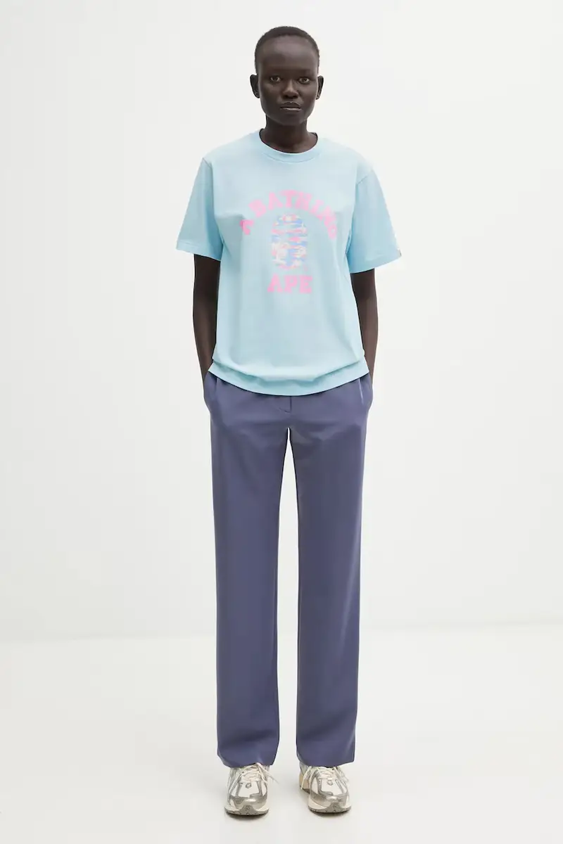 A Bathing Ape T-shirt Donna Blu 3527865 miniatura 5