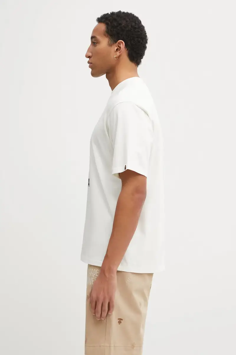 A Bathing Ape T-shirt Uomo Beige 3798473 miniatura 2