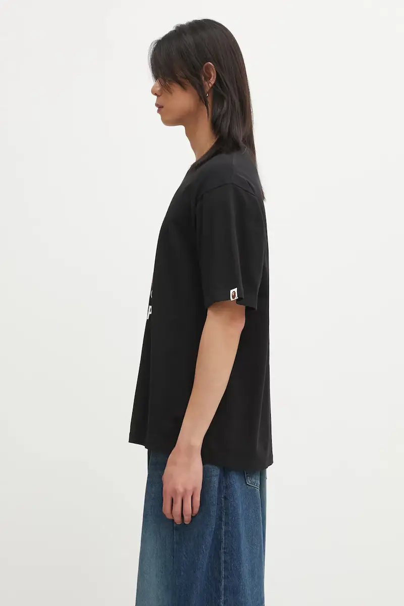 A Bathing Ape T-shirt Uomo Nero 3798666 miniatura 2