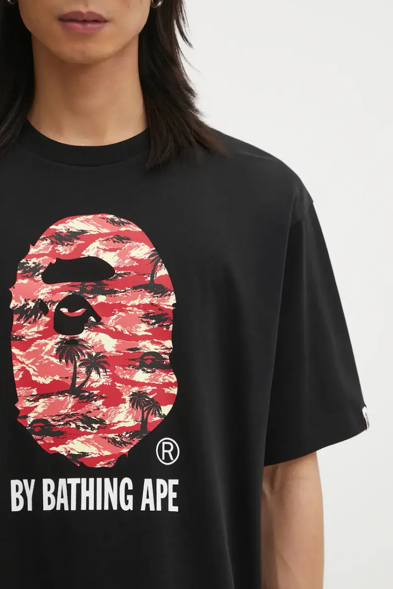 A Bathing Ape T-shirt Uomo Nero 3798666 miniatura 4