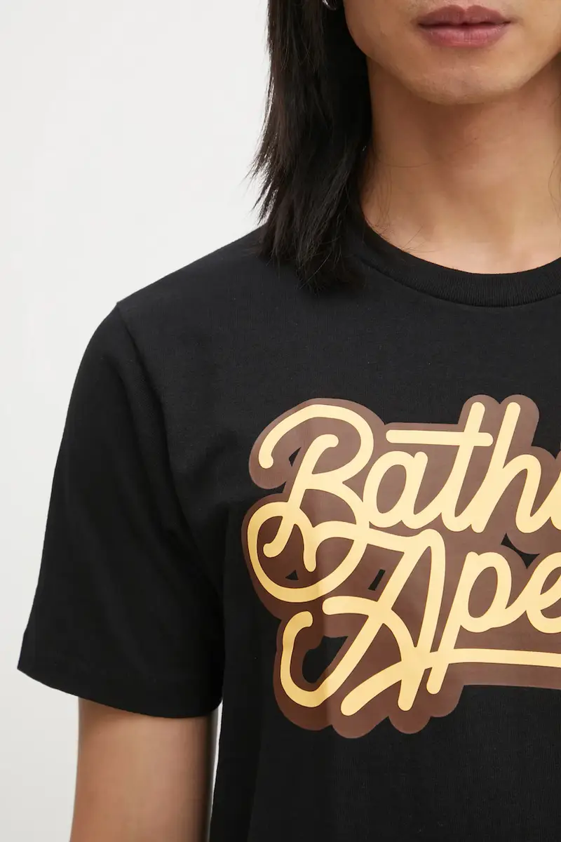A Bathing Ape T-shirt Uomo Nero 3570519 miniatura 4