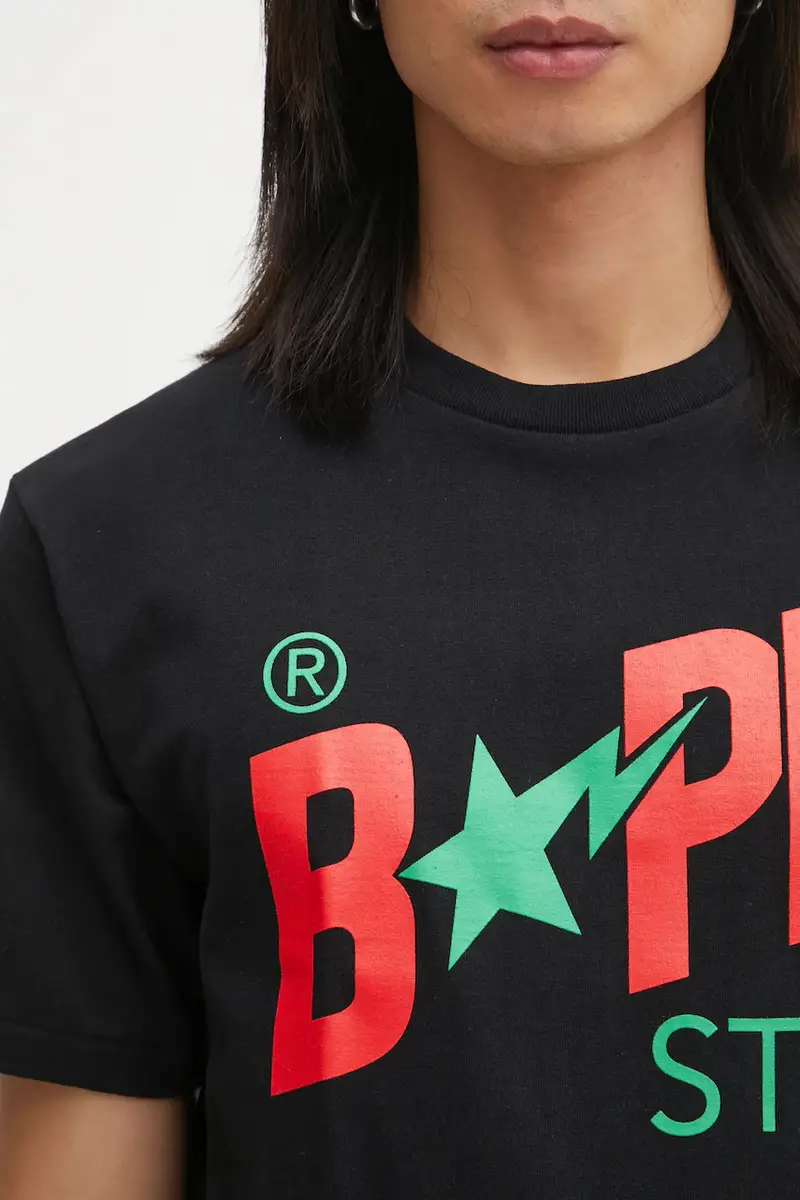 A Bathing Ape T-shirt Uomo Nero 3570511 miniatura 4