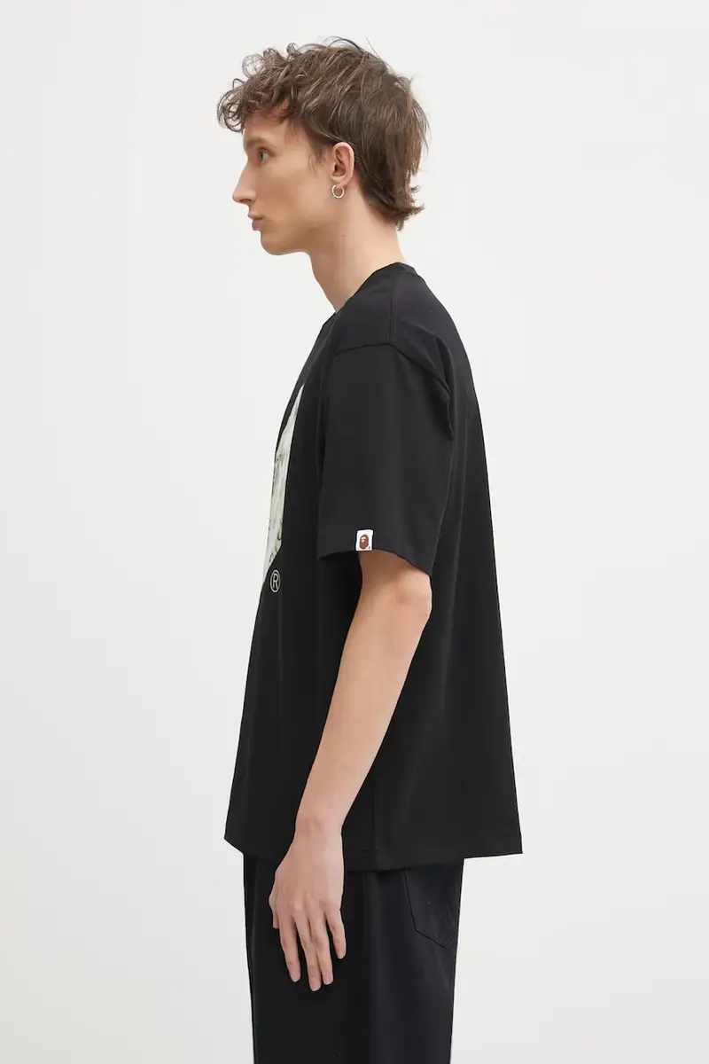 A Bathing Ape T-shirt Uomo Nero 3798614 miniatura 2
