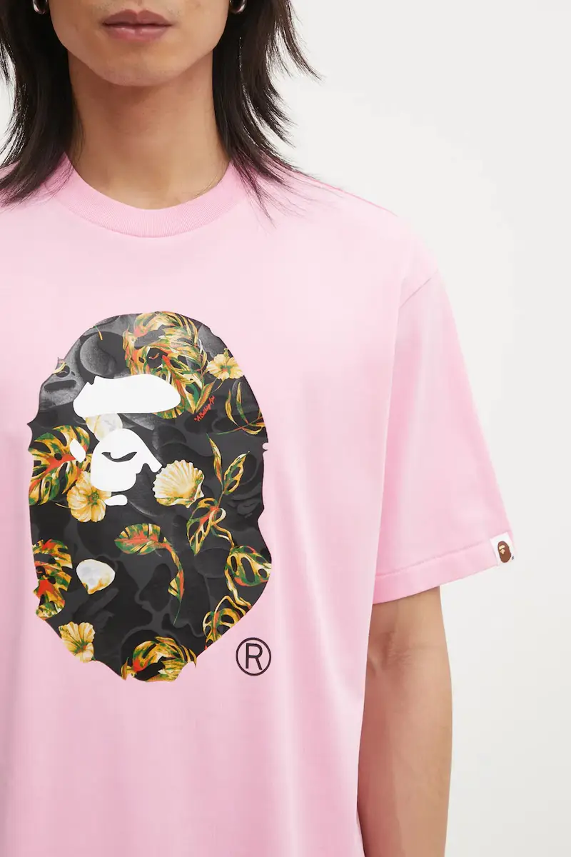 A Bathing Ape T-shirt Uomo Rosa 3798669 miniatura 4