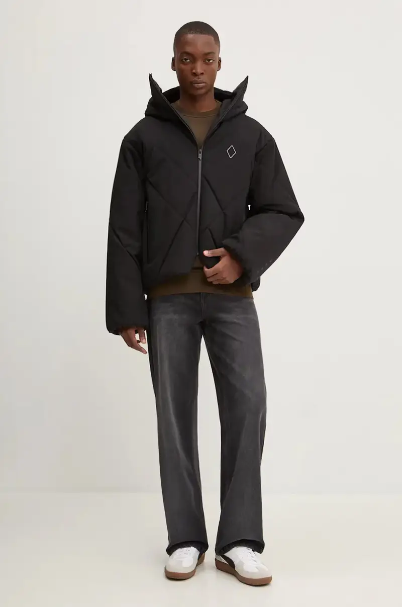 giacca Shiro Hooded Puffer Jacket uomo colore nero ACWMO261 miniatura 2