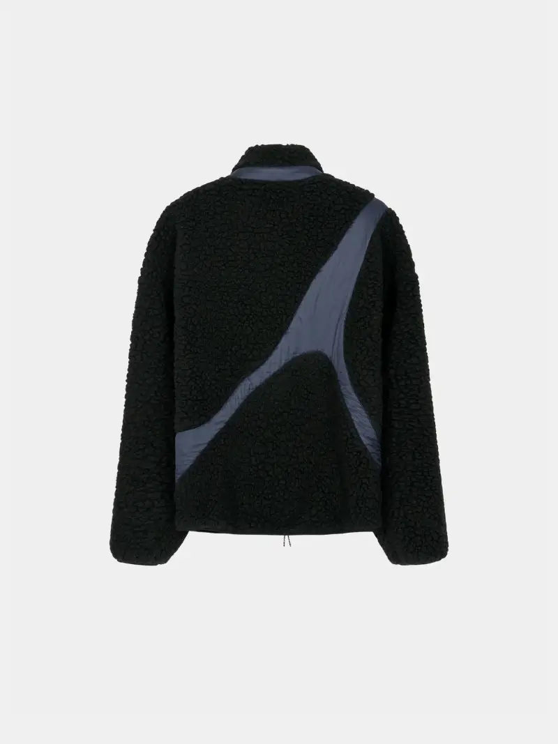 Giubbotto in ecomontone blu notte miniatura 2