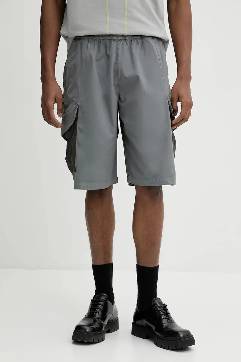 pantaloncini in cotone uomo colore grigio ACWMB320