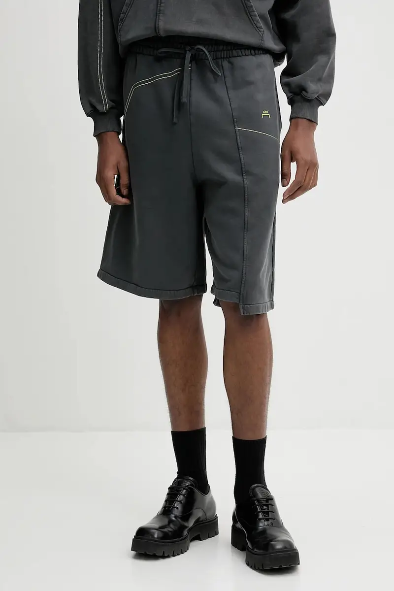 pantaloncini in cotone uomo colore grigio ACWMB327