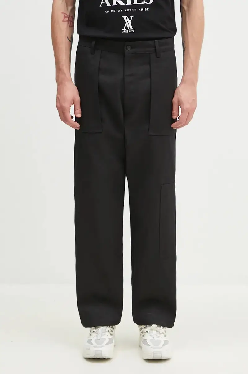 pantaloni in cotone Console colore nero ACWMB302