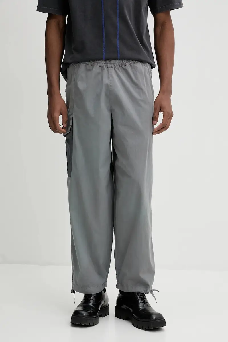 pantaloni in cotone uomo colore grigio ACWMB321