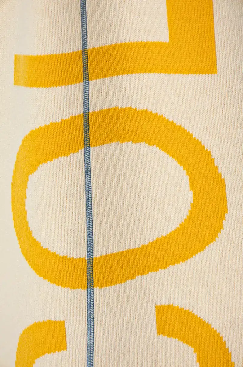 sciarpa in lana Fracture Giallo miniatura 2