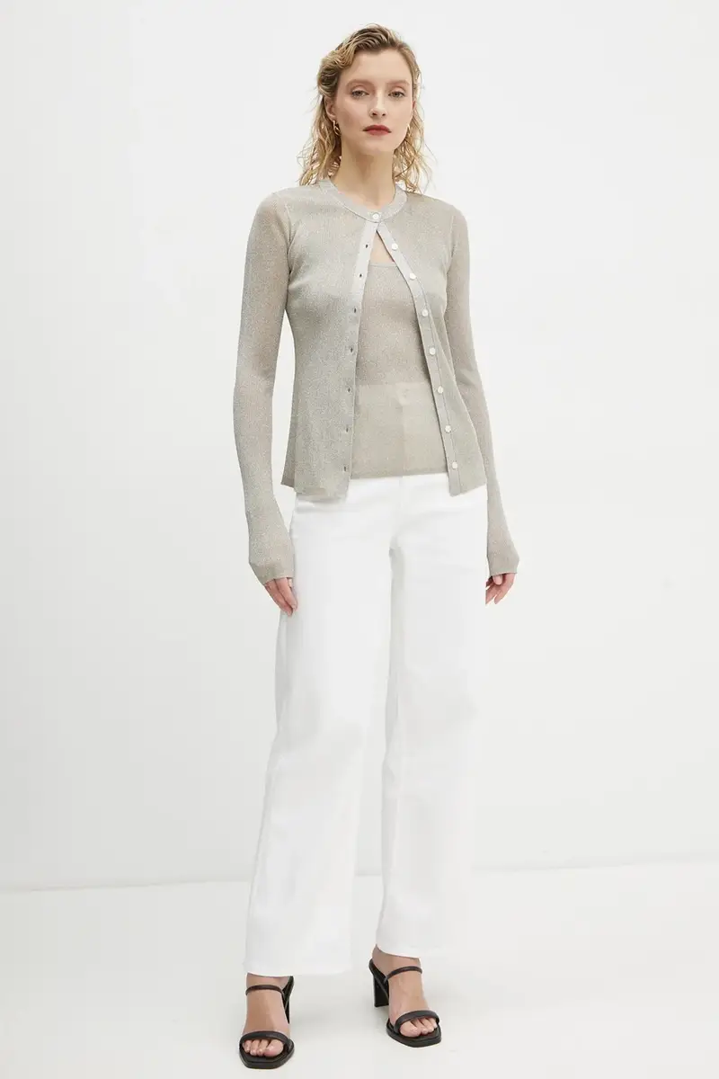 A.L.C Cardigan Donna Beige 3569565 miniatura 2