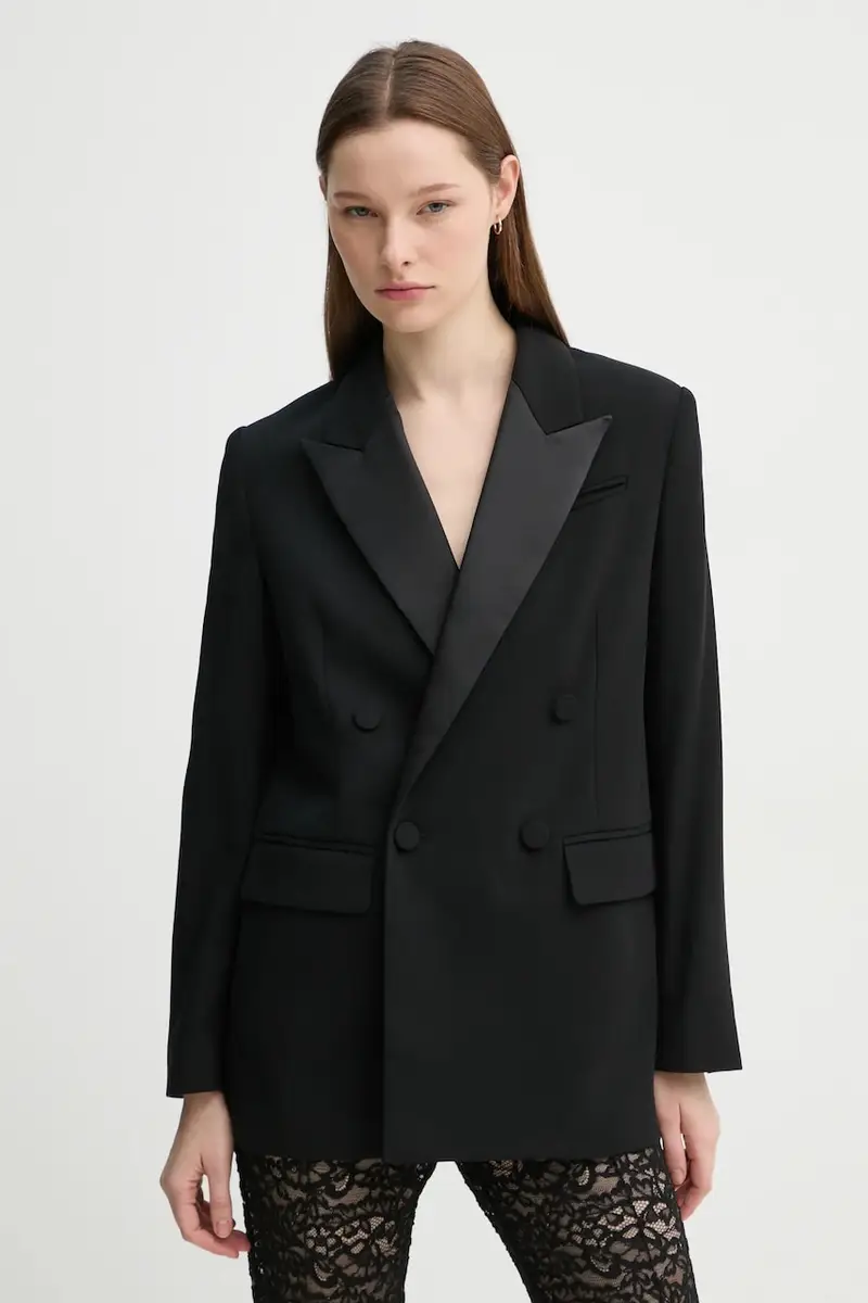 . giacca in lana colore nero 1JAKT00977