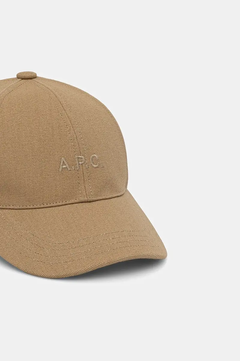 berretto da baseball in cotone casquette charlie colore beige COGYX.M24069 miniatura 2