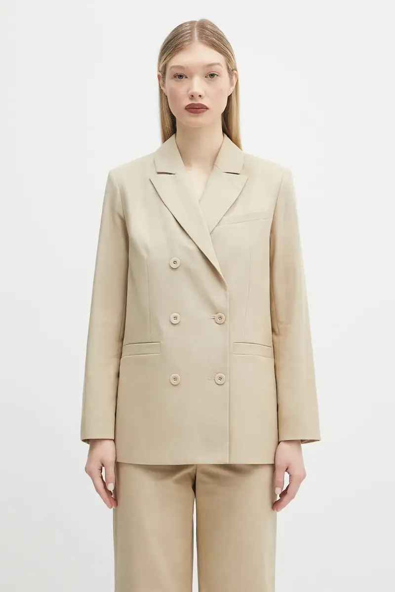 . blazer in cotone veste lucy colore beige COHFU.F03212