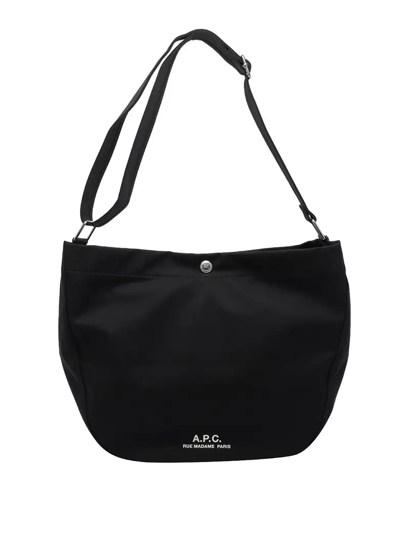 Borsa a tracolla Besace Journal Nero