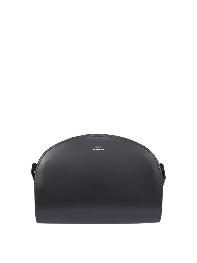 Borsa Demi-Lune in pelle Nero