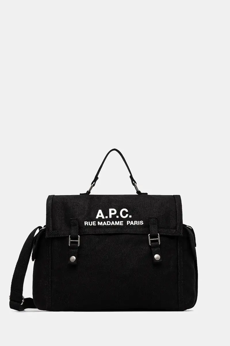 . borsa in cotone Besace Recuperation colore nero CODBM.H61930