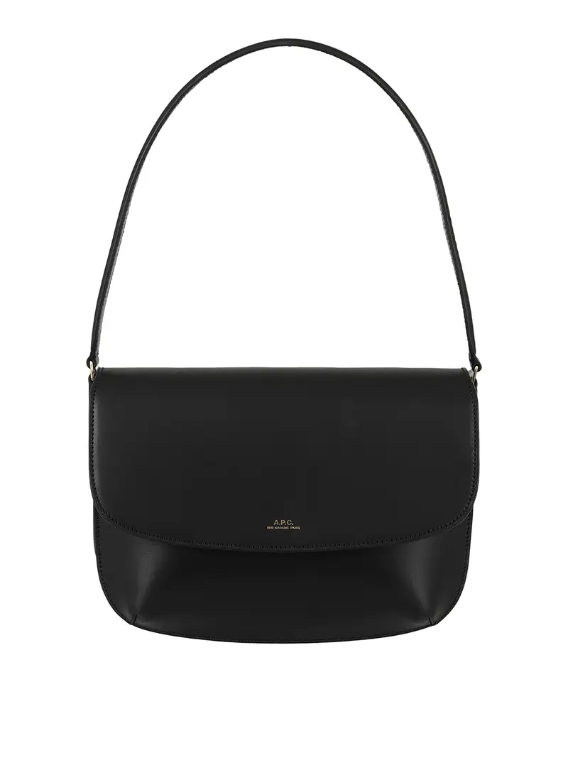 . Borsa in pelle liscia Nero