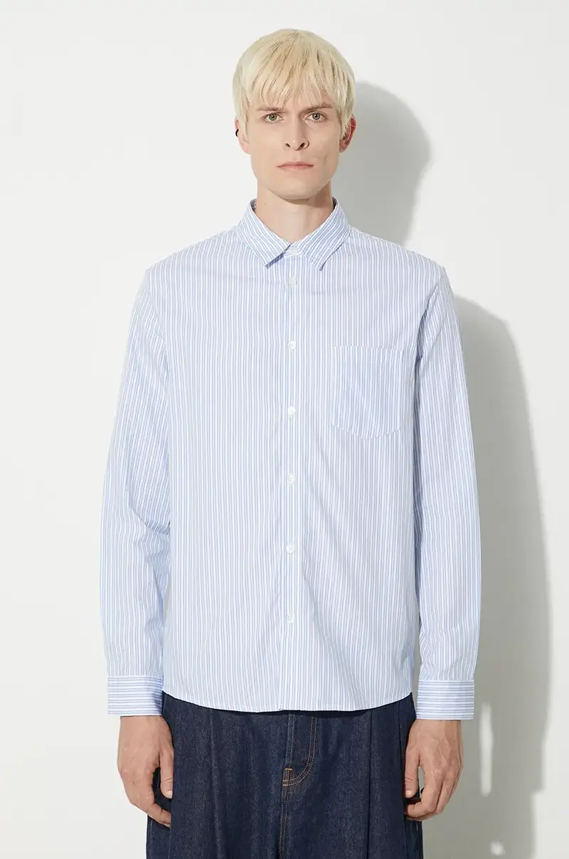 . camicia Chemise Clement uomo colore blu COHAI-H12512