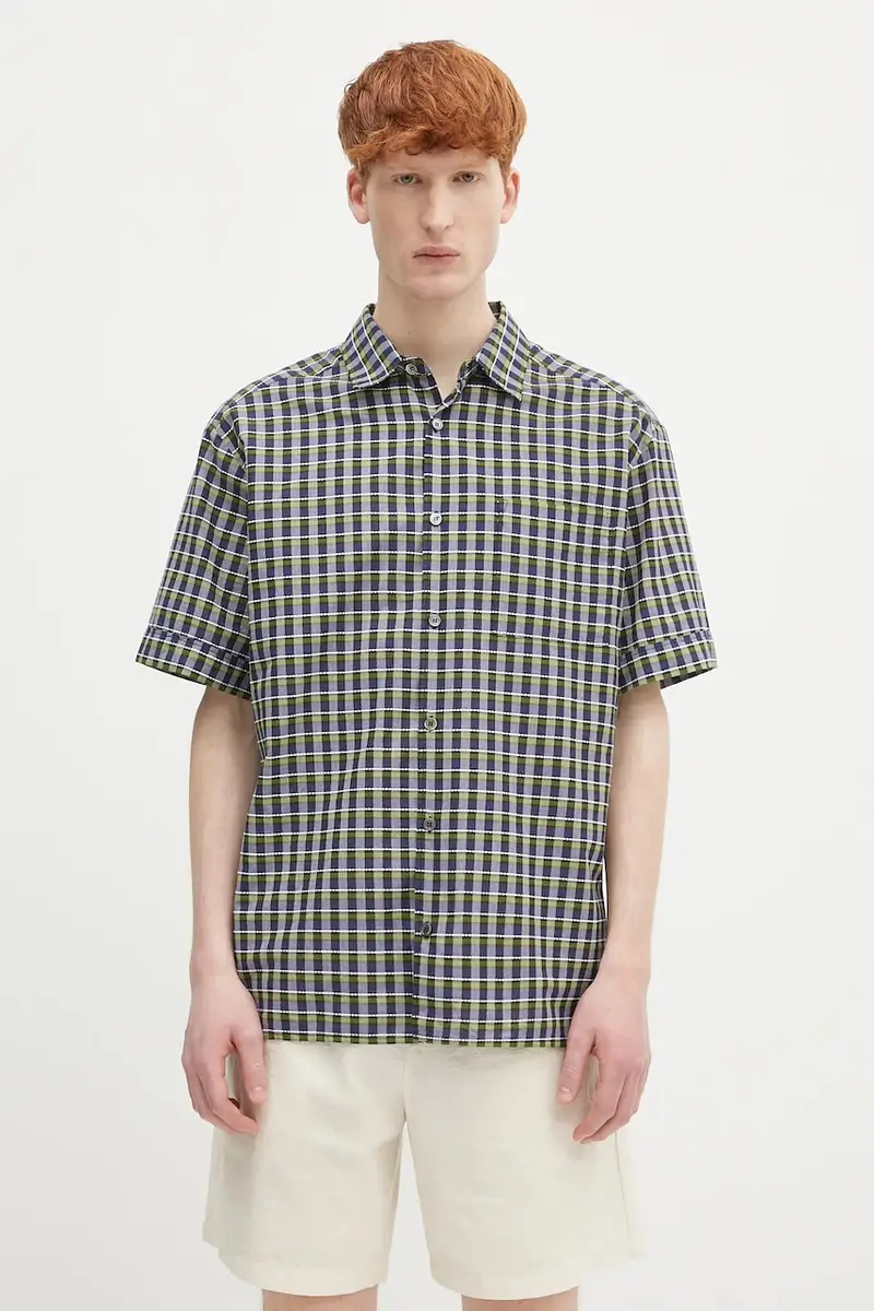 . camicia in cotone Chemisette Ross colore blu navy COHGA.H12541