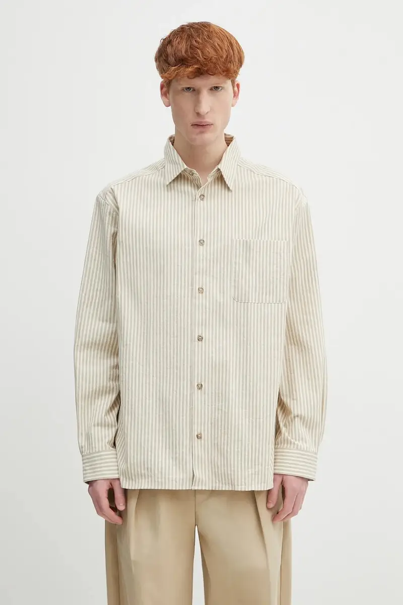 . camicia in cotone Surchemise Malo colore beige COHGG.H32023