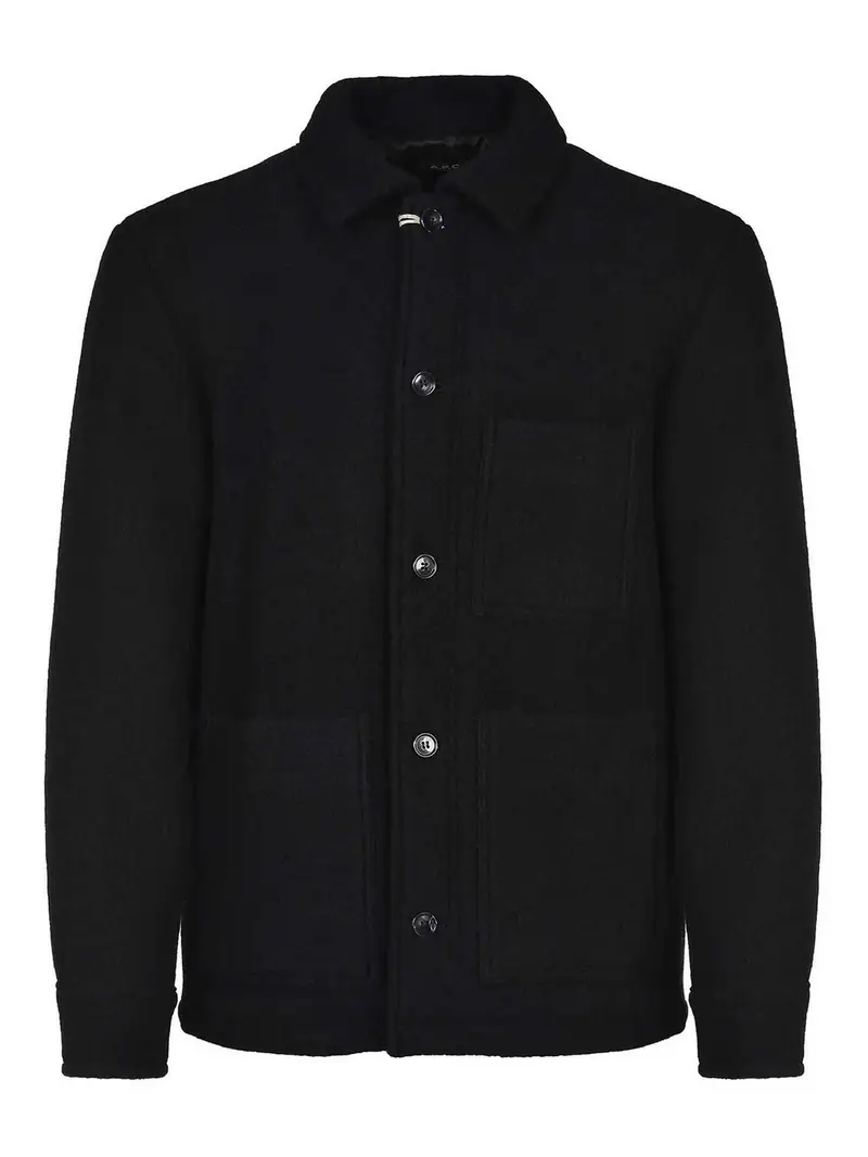 Camicia In Lana Nero