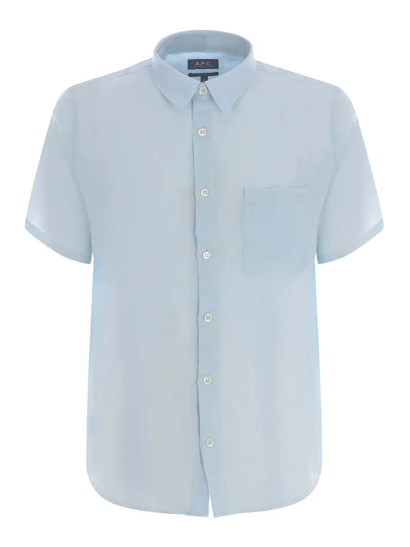 . Camicia in lino Azzurro