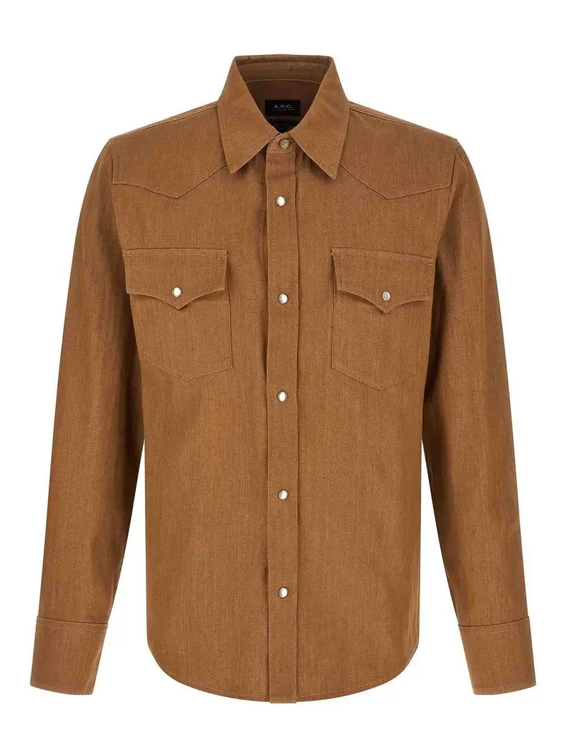 Camicia occidentale Marrone