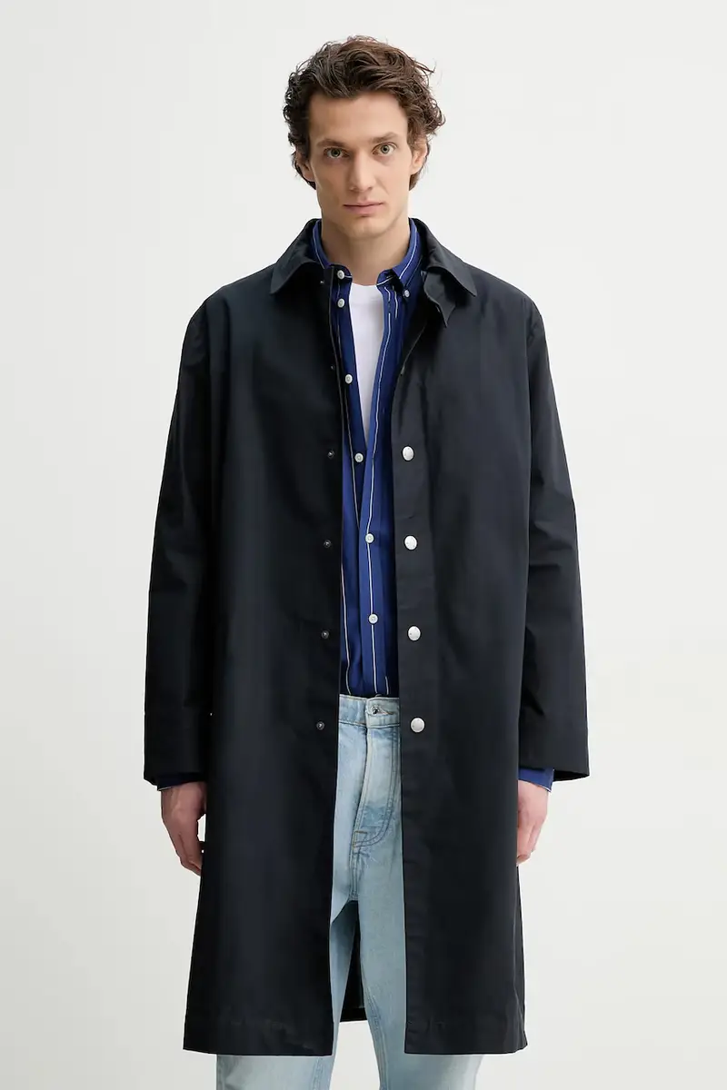 cappotto in cotone mac arthur uomo colore blu navy COERC.H01535 miniatura 4