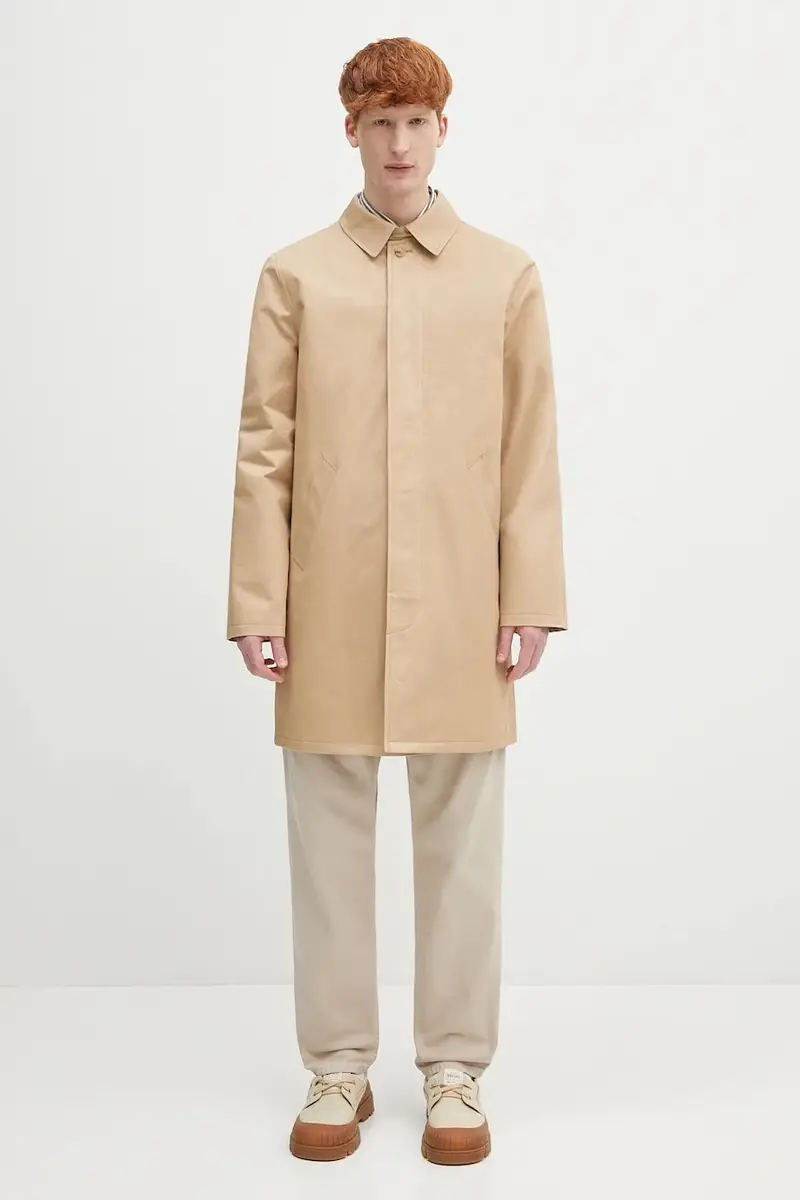 . cappotto in cotone mac ville colore beige COZBA.H01103